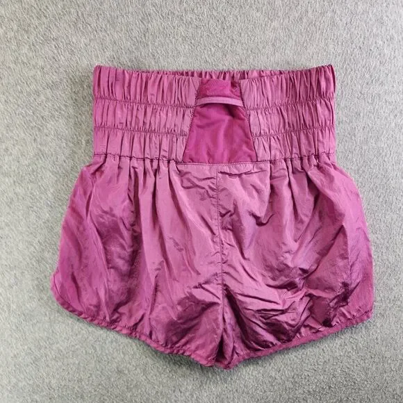 Free People Movement Shorts Womens M Pink The Way Home High Rise Lined FP - Picture 4 of 13